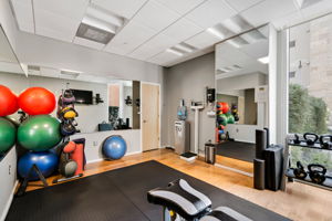Fitness center.