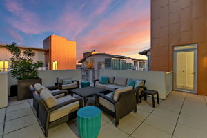 One of four rooftop terraces.