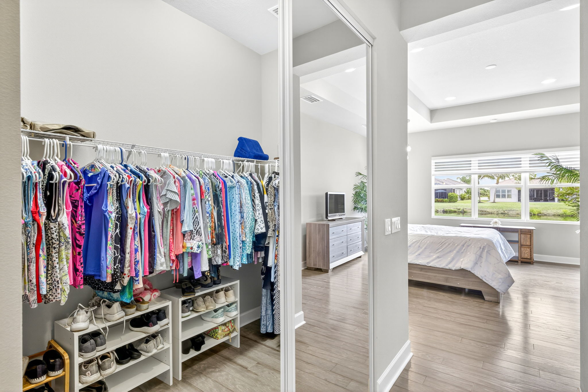 Walk-in closet #1 of 2! The second one is right across the hall from this one.