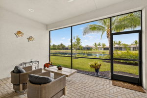 Screened lanai area has a spectacular lakefront view!!!