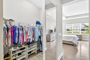 Walk-in closet #1 of 2! The second one is right across the hall from this one.