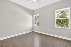 Second bedroom with walk-in closet and ensuite bath! Great for Company