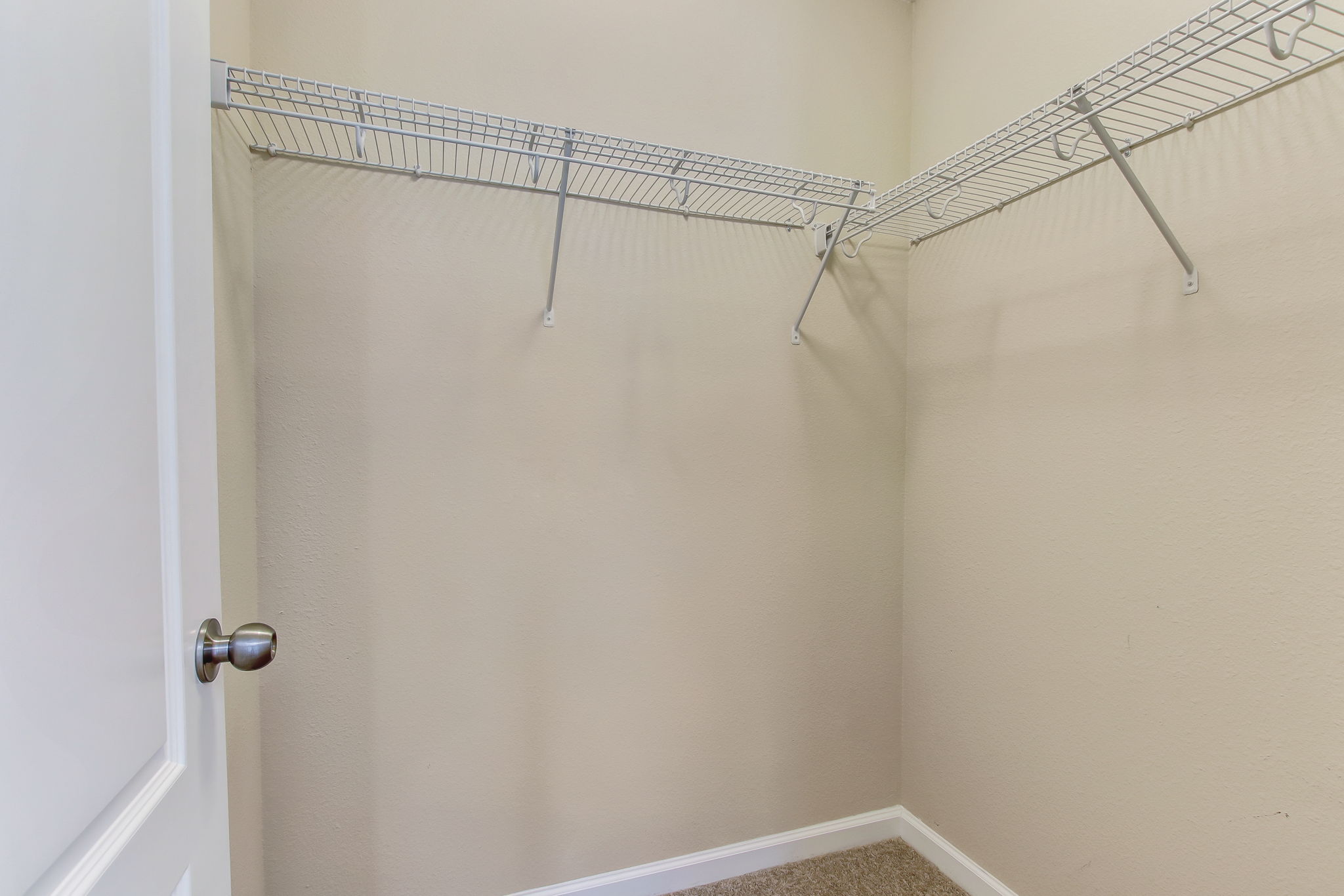 Guest beds have large walk-in closets