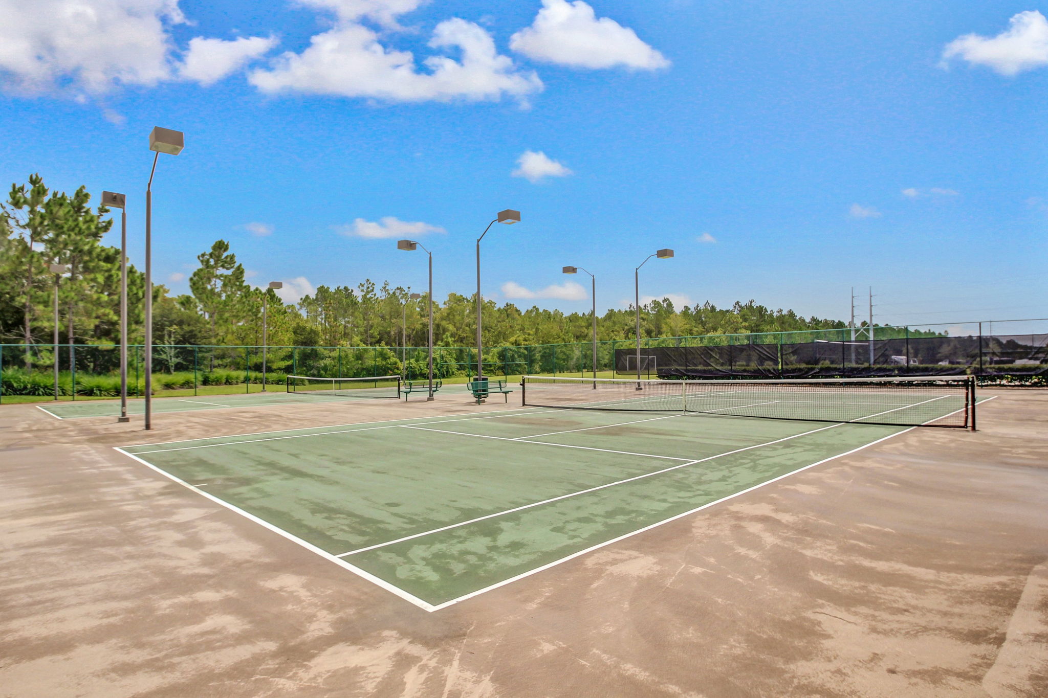 Tennis courts...