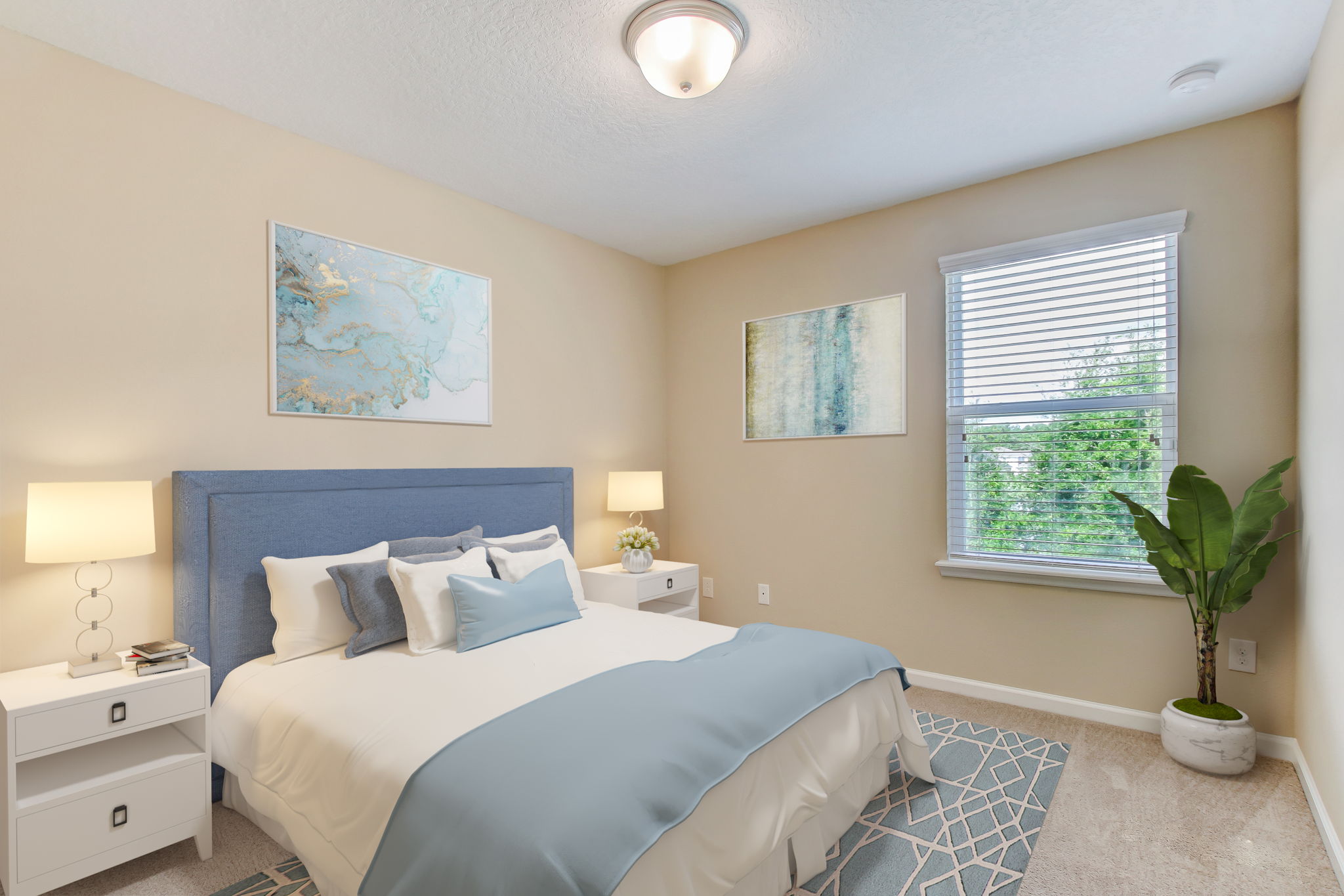 Guest bed 3 with water views