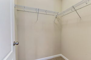 Guest beds have large walk-in closets