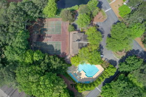 21 Aerial Community Tennis Courts + Pool