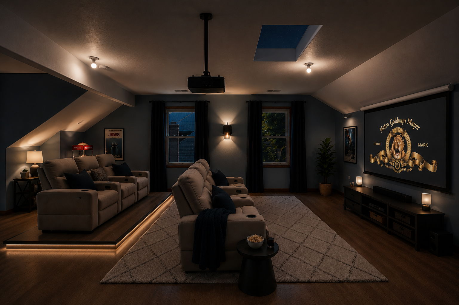 Bonus: Virtually Staged as a Theatre Room