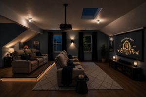 Bonus: Virtually Staged as a Theatre Room
