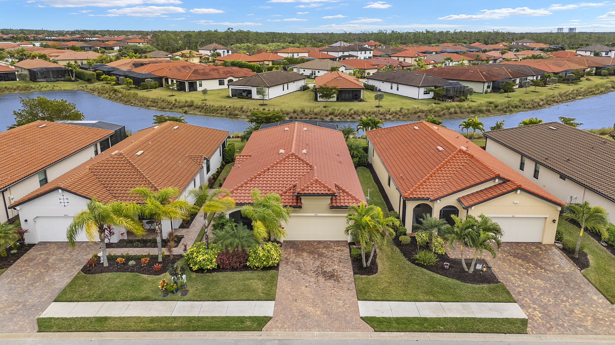 Aerial Front Exterior