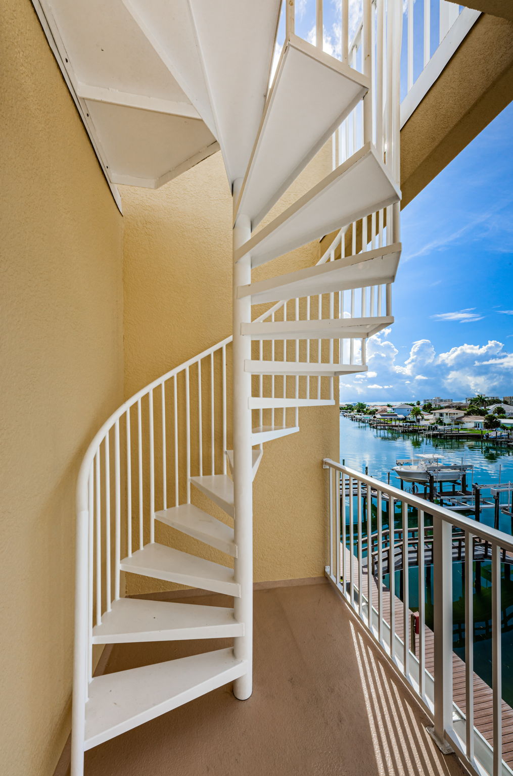 Staircase to Rooftop Patio
