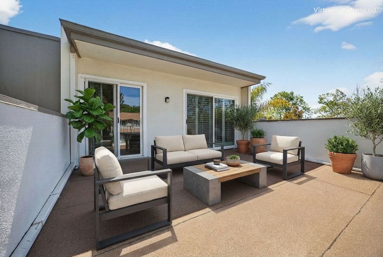 Virtually Staged Balcony