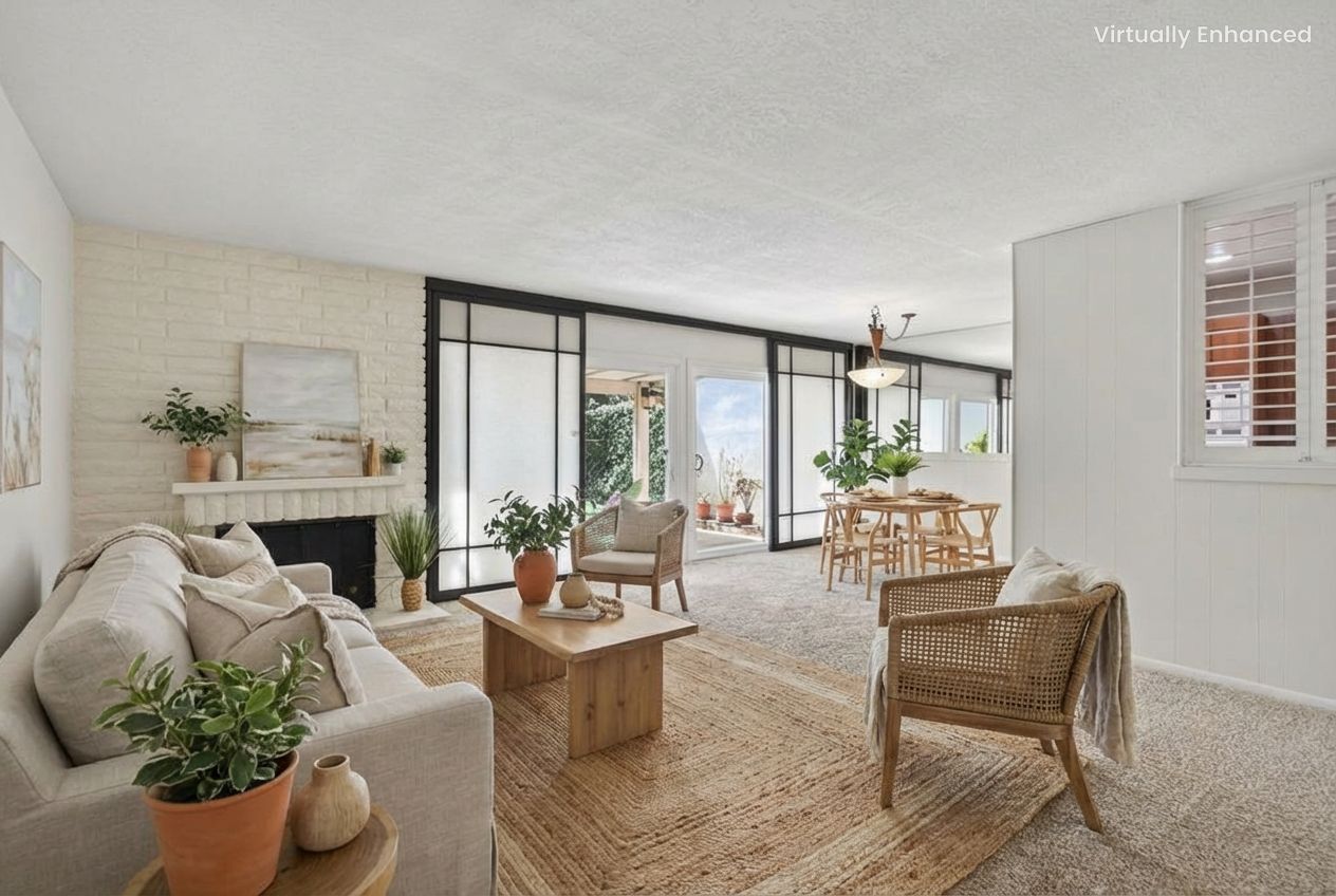 Virtually Staged Living Room