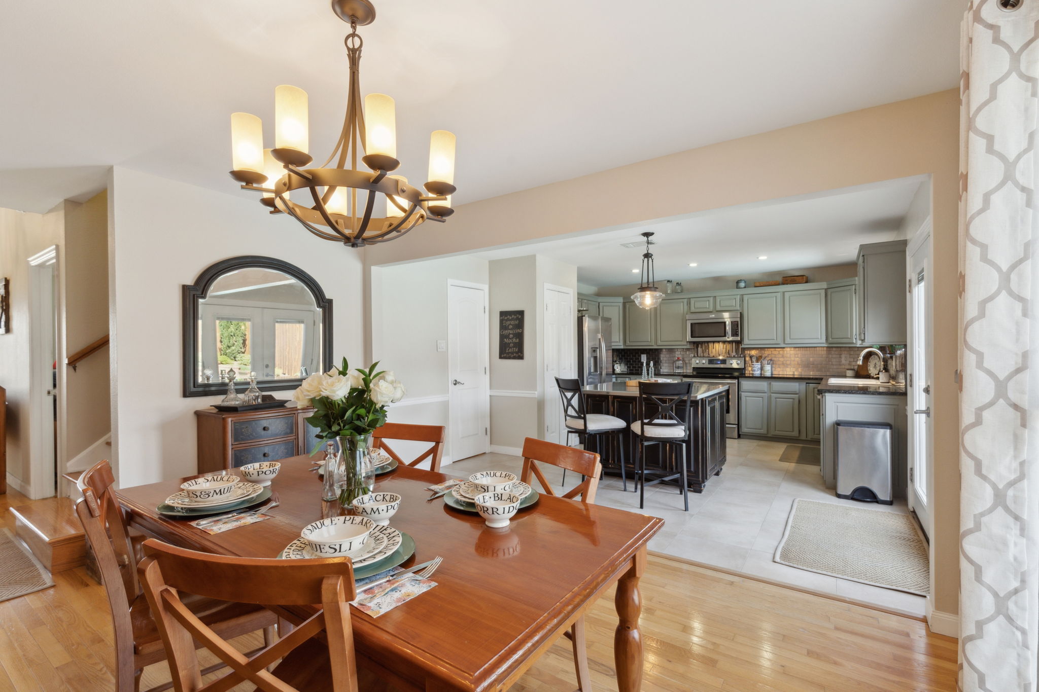 This open concept home is so inviting!