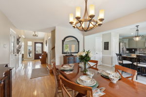 This view showcases the amazing flow of this adorable home!