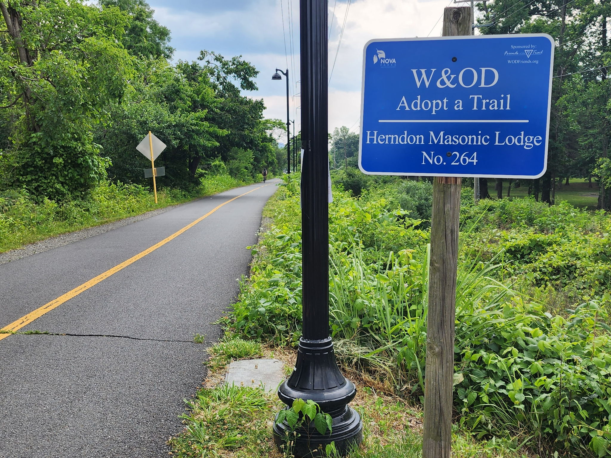 1 mile walk to access the W&OD Trail