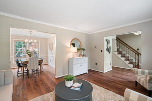 Living Room view towards Dining Room