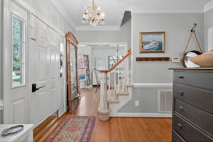 Airy foyer with natural light and great flow.