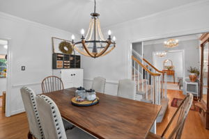 Charming dining area with a smooth, uninterrupted flow—ideal for entertaining.