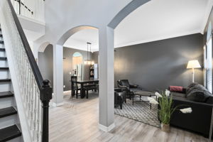 Foyer with View to Living Room/Dining Room Combo