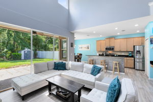 Family Room with View to Kitchen