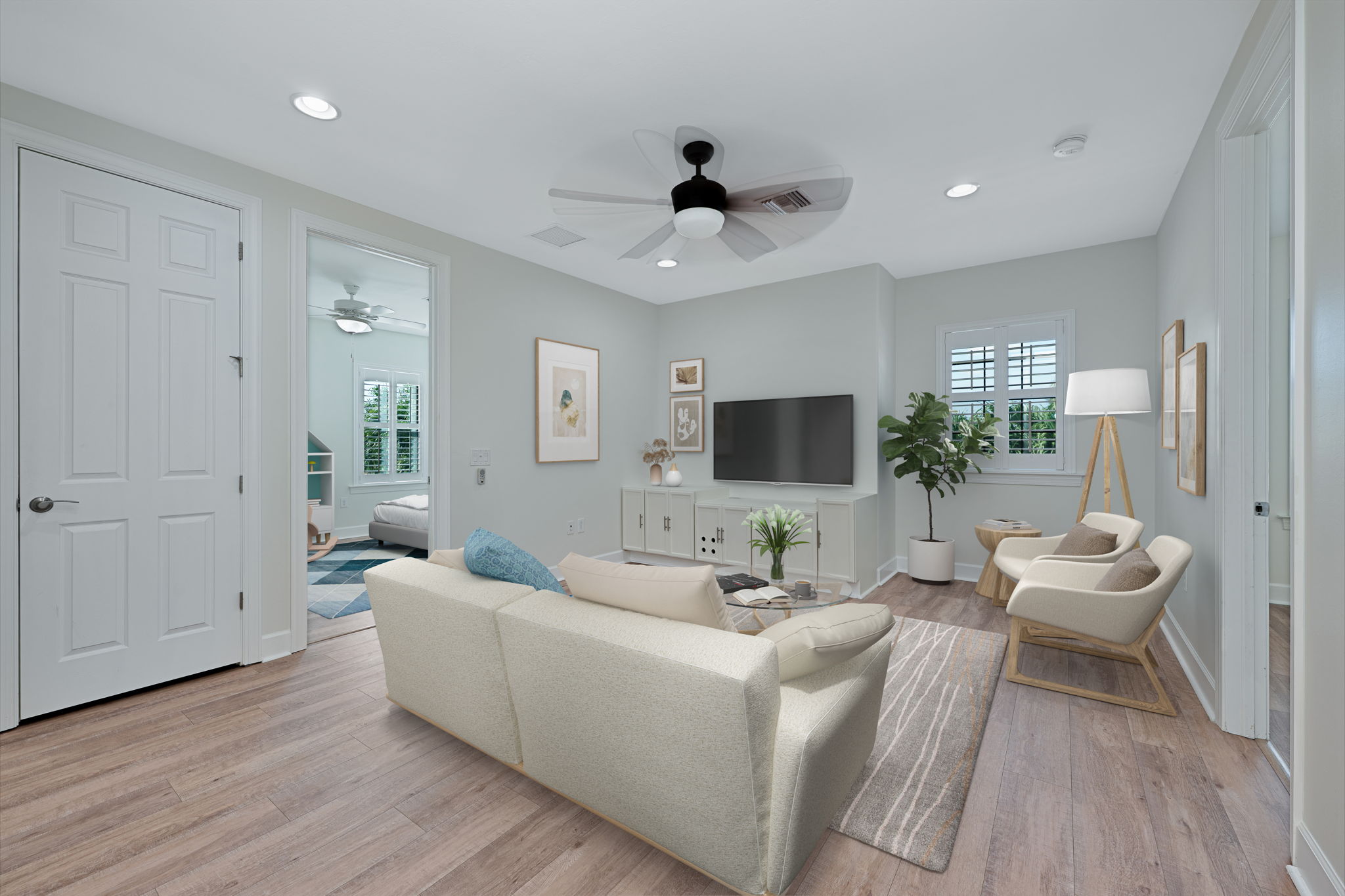 2nd Floor Great Room - Virtually Staged 4