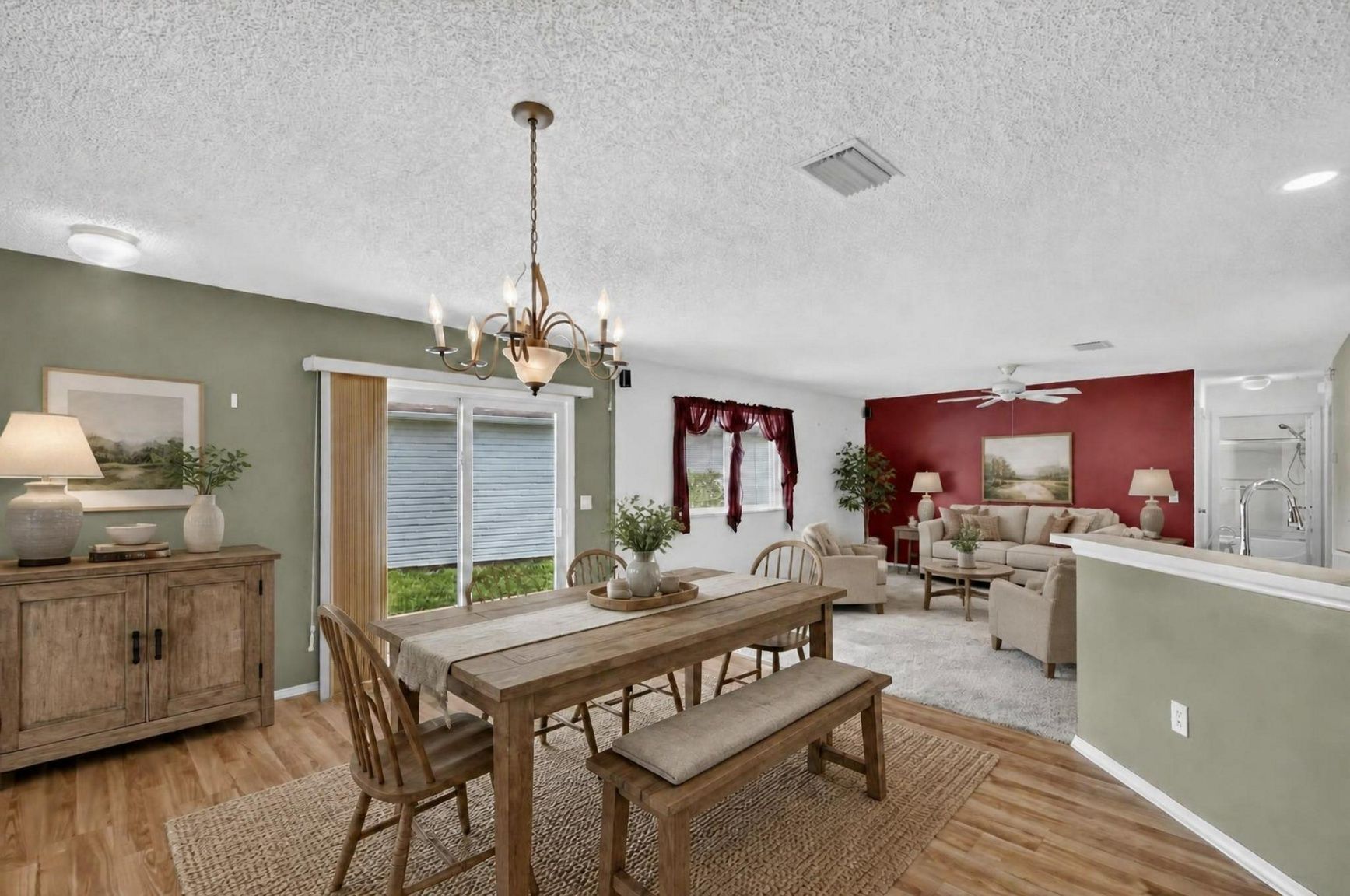 Living Dining Room-Virtually Staged