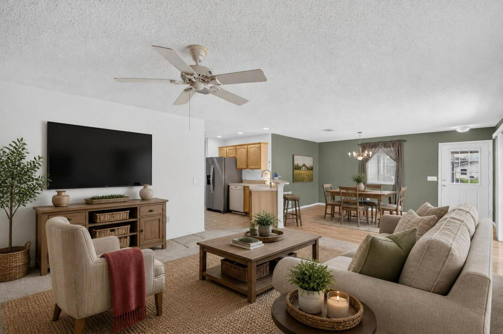 Living Dining Room-Virtually Staged