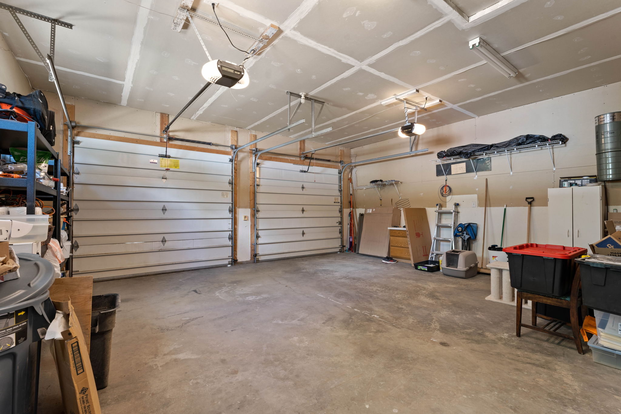 Attached 2-car garage