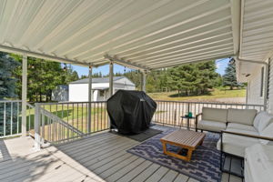 Covered deck off the dining room