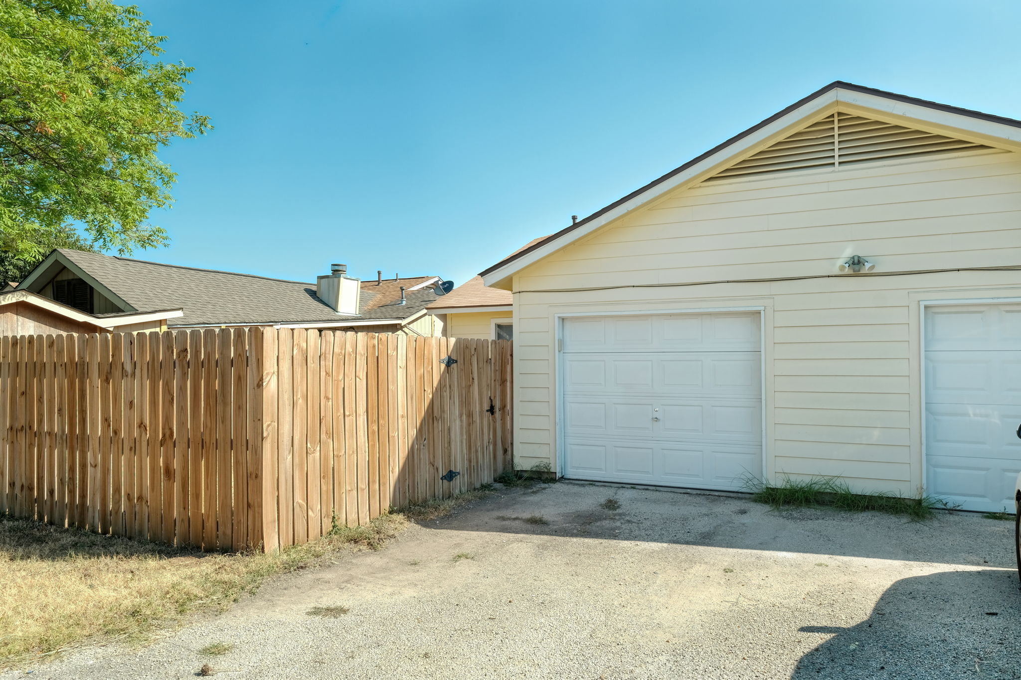 Back of Home and Garage Entry