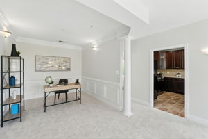 Office Area open to Kitchen