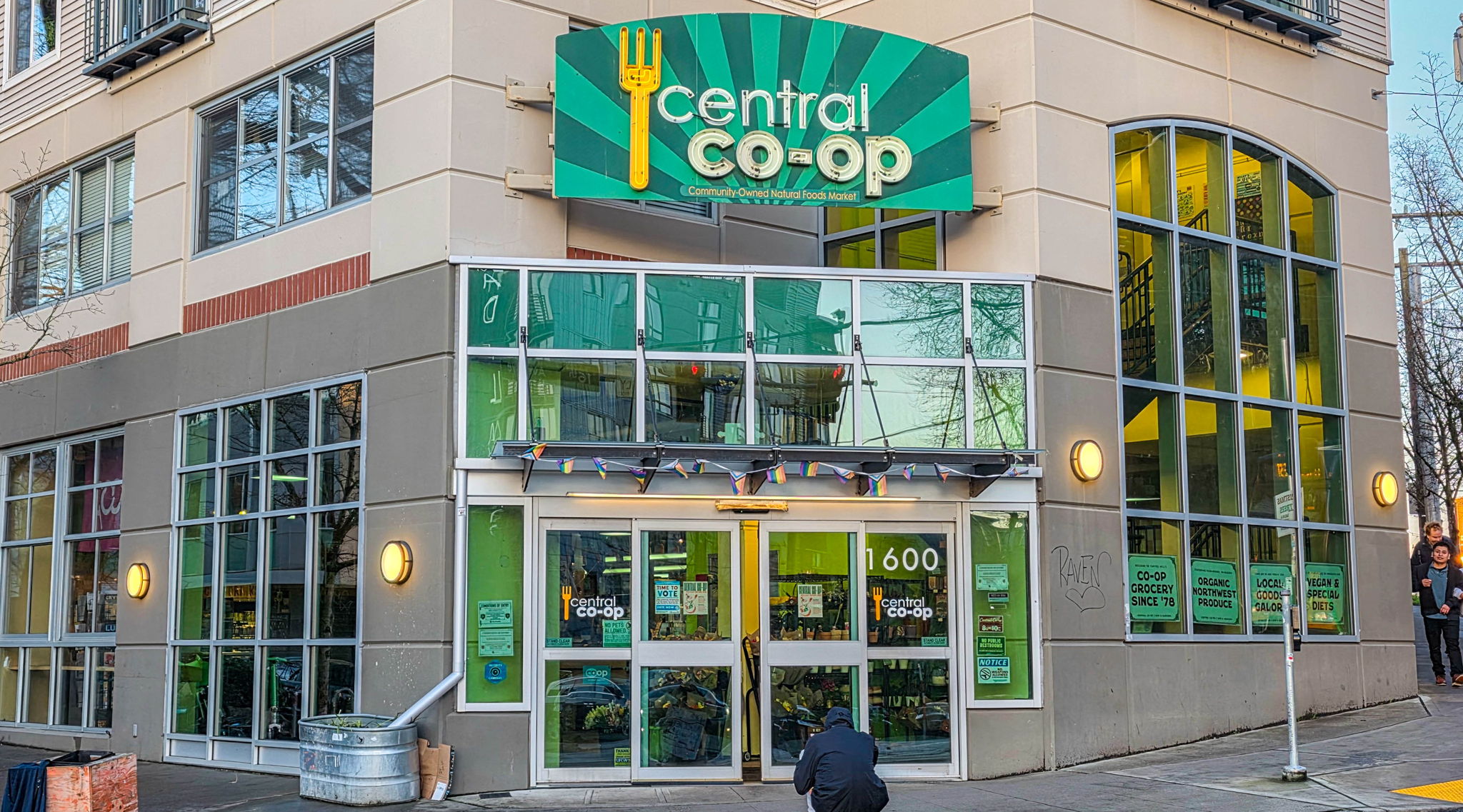 Just across the street!