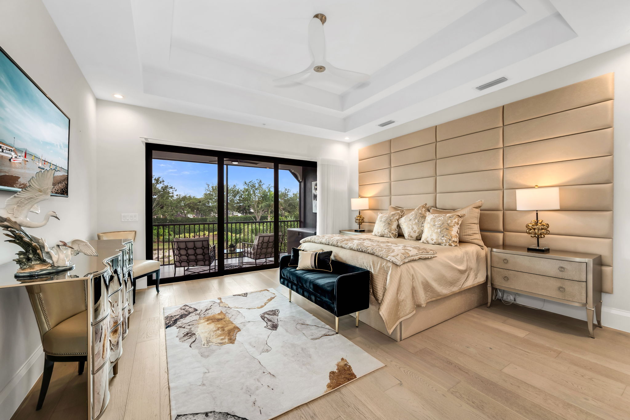 View 1 - A primary suite seamlessly connected to a luxurious bath and a closet truly fit for a queen.