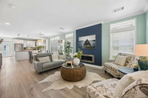 ... with updated flooring (2024) and a light, airy palette that keeps the space feeling fresh.