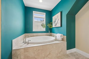 ... with generous room, a large vanity, separate tub and shower, and comfort that feels anything but secondary.