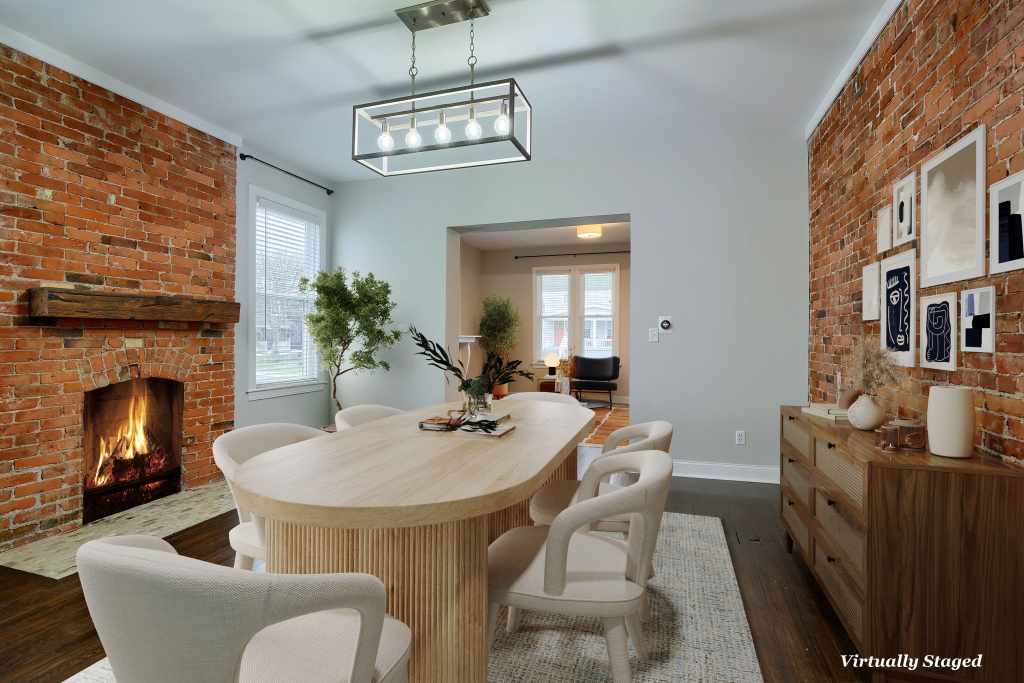 Dining Room Virtually Staged