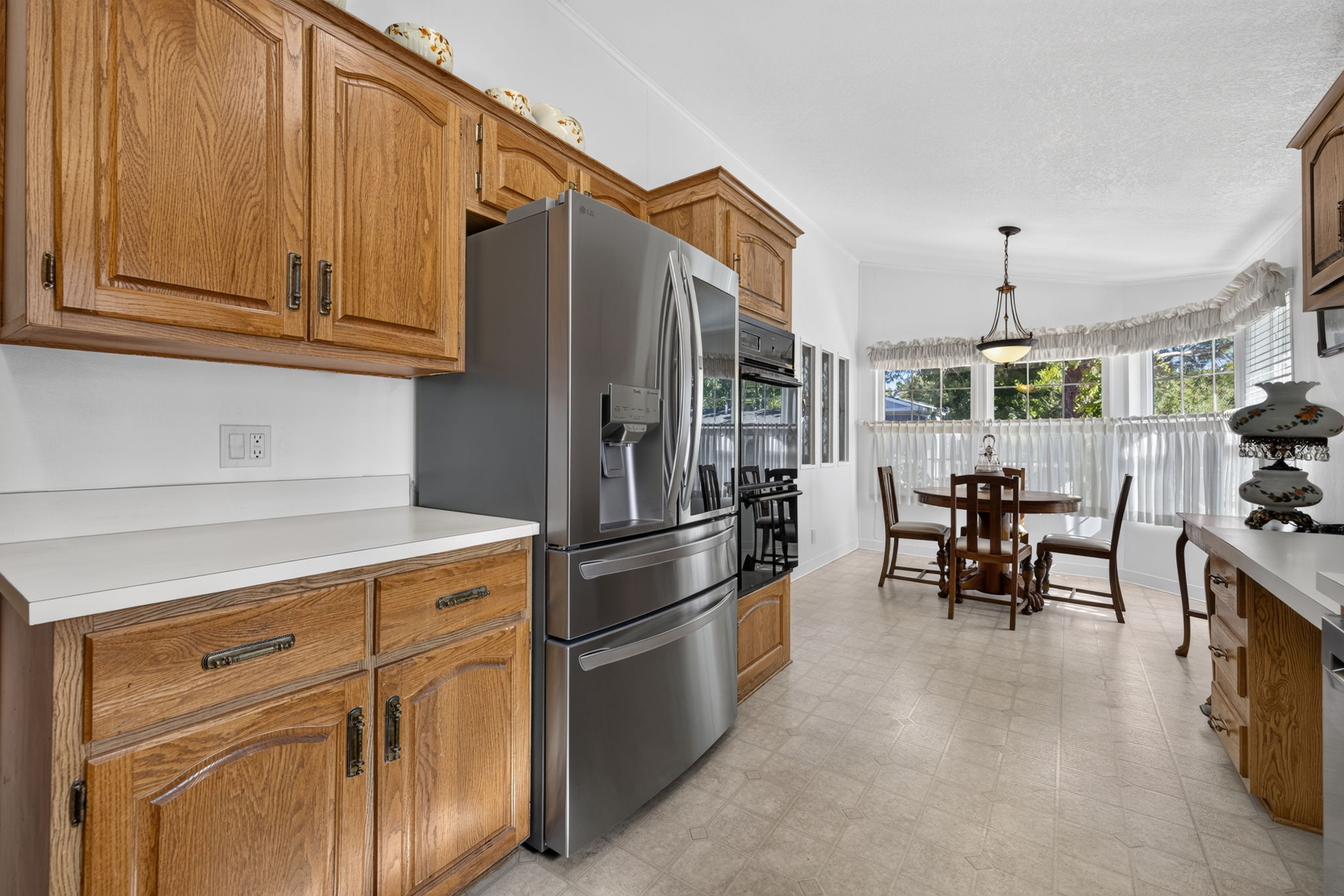 Kitchen / Refrigerator & Double Oven towards Breakfast Area