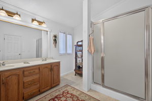 Primary Ensuite Bathroom - Dual Sink Vanity & Shower