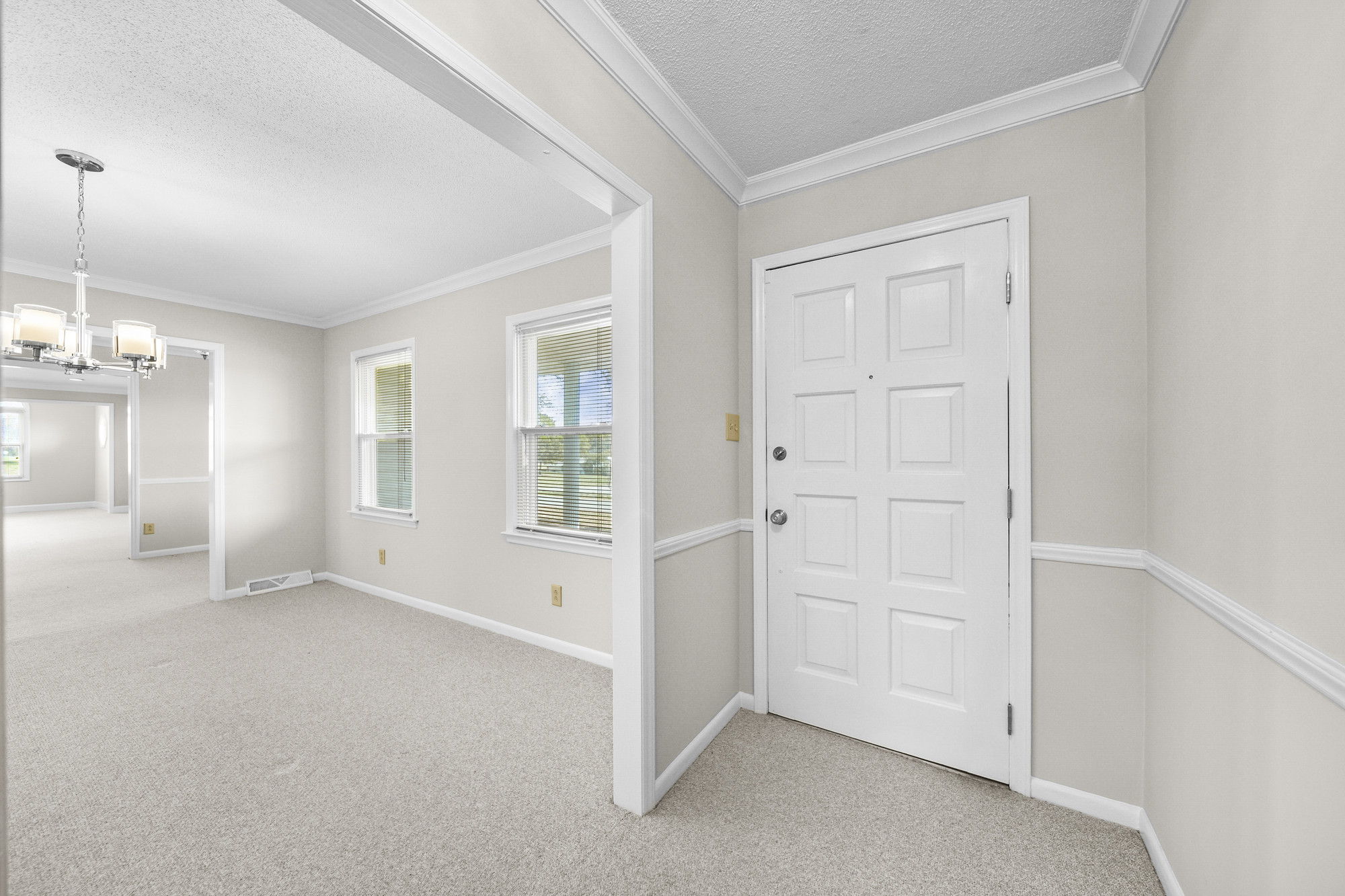 Foyer open to Dining