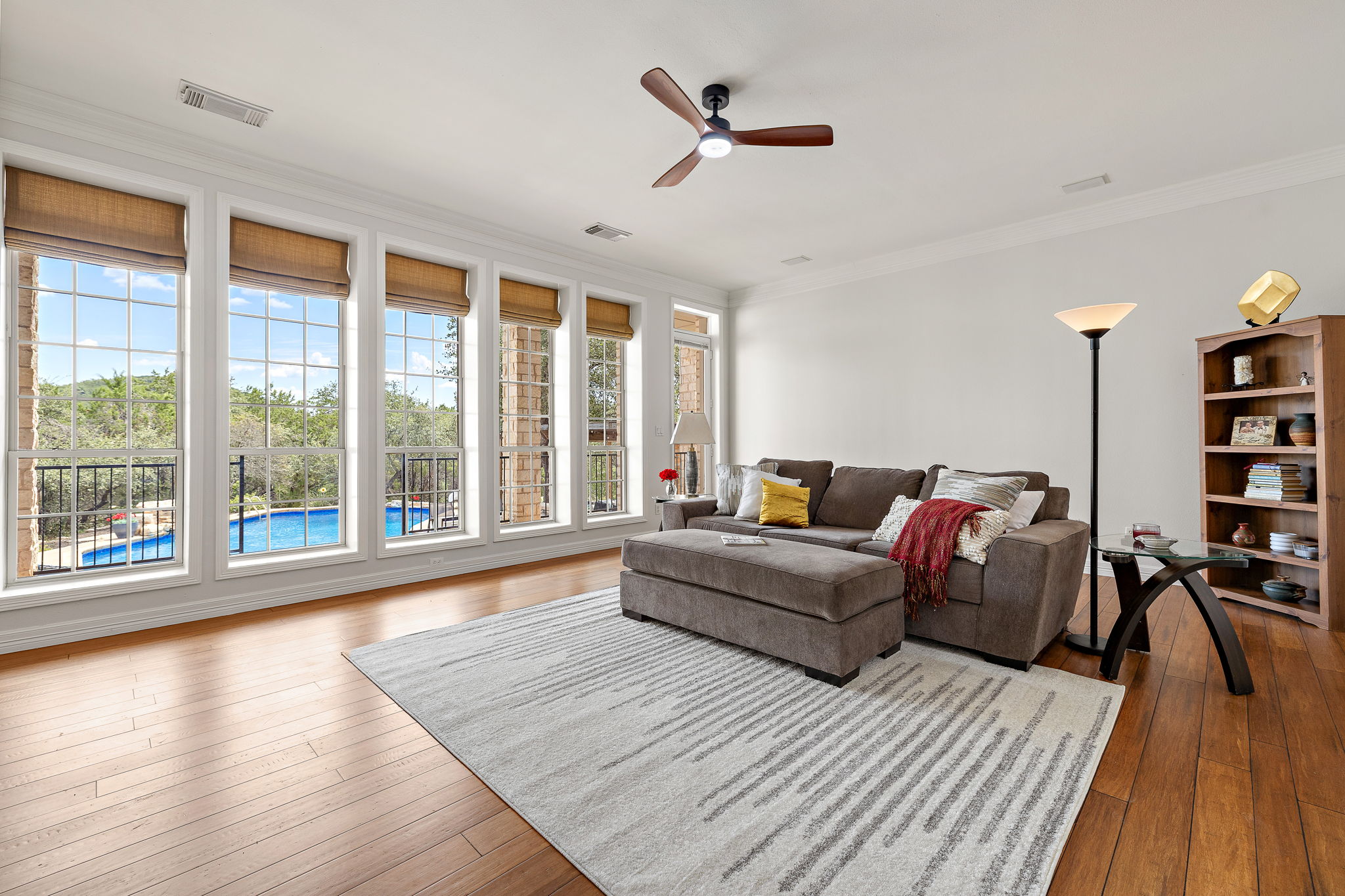 Living room with view