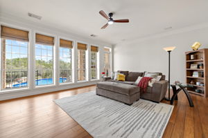 Living room with view