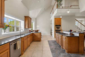Kitchen with island