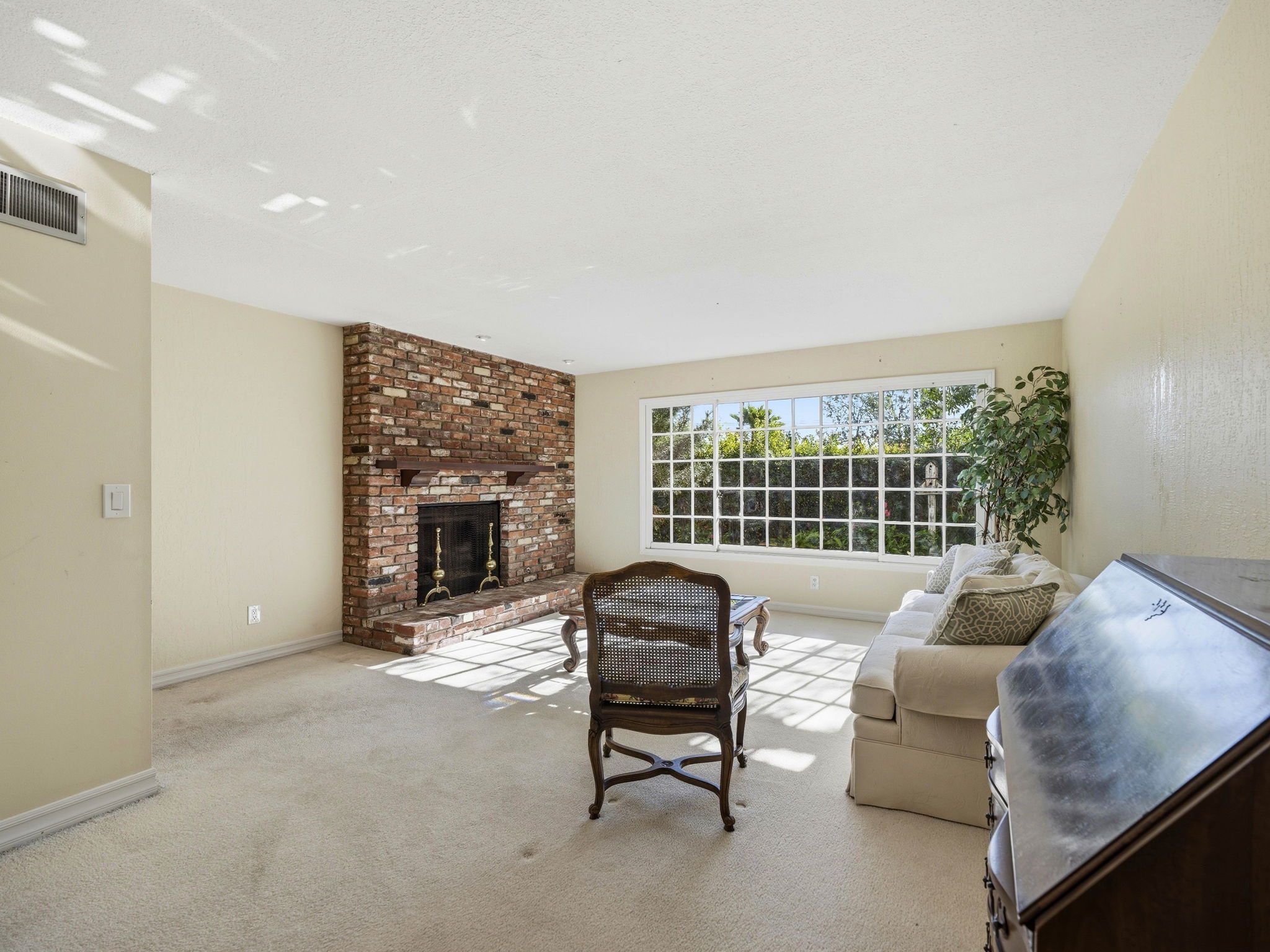 Living Room is big enough for a dining table