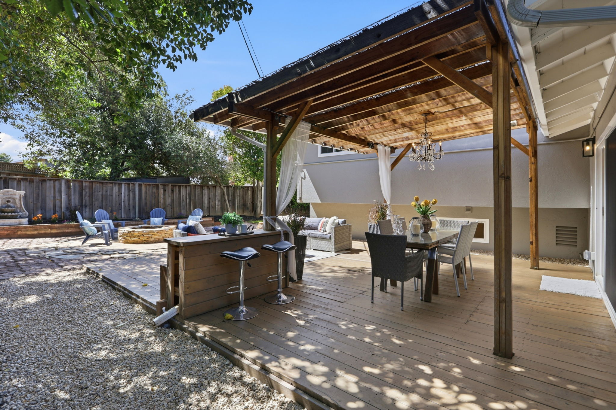 Backyard oasis