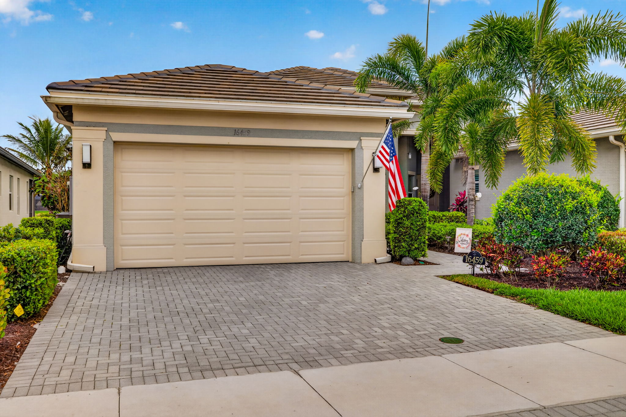 Driveway and sidewalks are wider than standard!