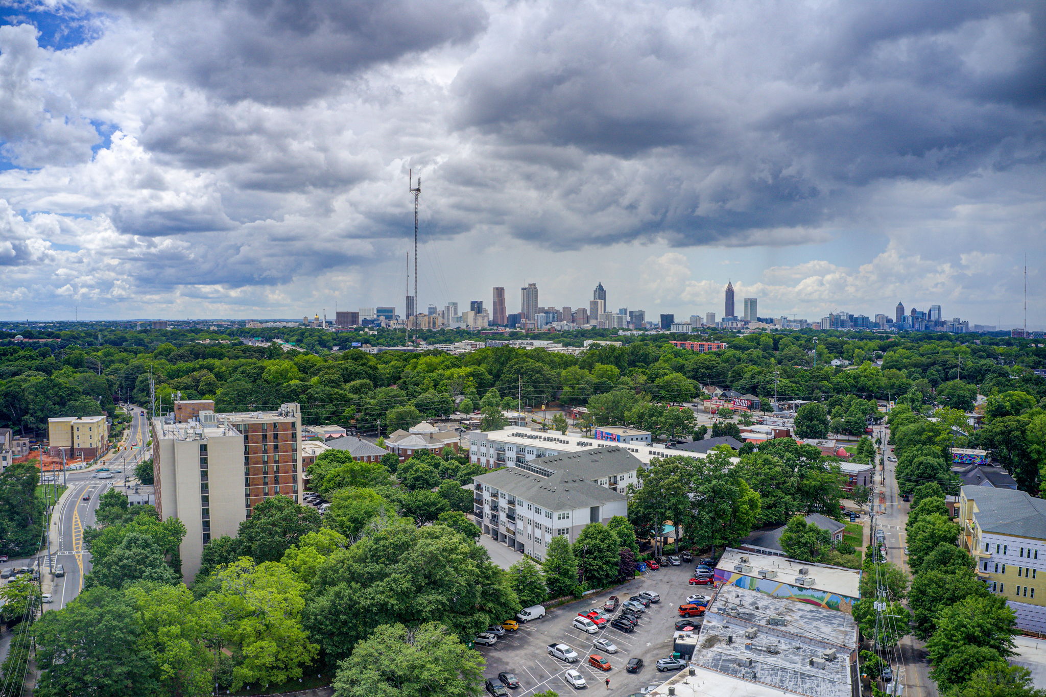 41 Aerial EAV w ATL Skyline