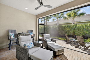 Yay! The extended lanai is present in this villa! It also offers a corner water view! Ahhh!