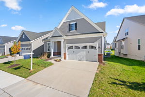 Driveway and Two Car Garage