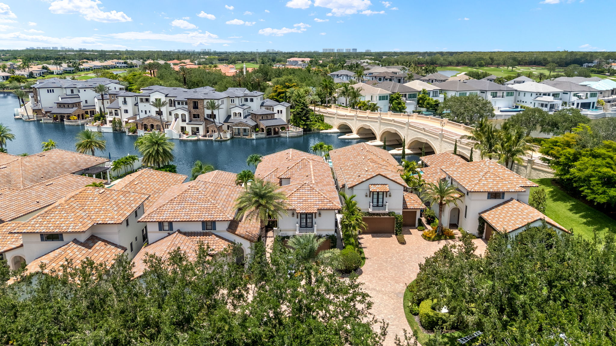 Aerial Front Exterior